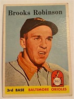 1958 Topps Brooks Robinson Baseball Card #307