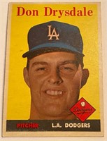 1958 Topps Don Drysdale Baseball Card #25