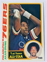 1978-79 Topps Julius Erving Basketball Card #130