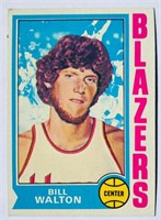 1974-75 Topps Bill Walton Rookie Basketball Card