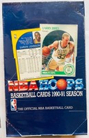 1990-91 NBA Hoops Basketball Sealed Wax Box, 36 Un