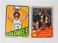 1972-73 Topps Artis Gilmore Rookie Card #180 & AS