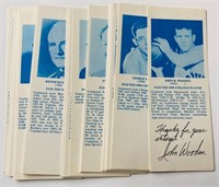 Lot of 45 Basketball Hall of Fame Bookmarks 1 Auto