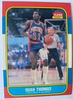 1986-87 Fleer Isiah Thomas Rookie Basketball Card