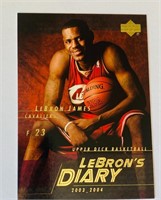 Lebron James 2003-04 UD Top Prospects #3 & Diary