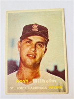 1957 Topps Hoyt Wilhelm Baseball Card #203