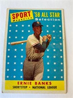1958 Topps Ernie Banks All Star Baseball Card #482
