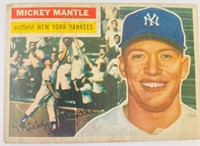 1956 Topps Mickey Mantle Baseball Card #135