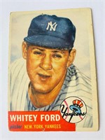 1953 Topps Whitey Ford Baseball Card #207