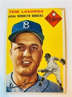 1954 Topps Tommy Lasorda Rookie Baseball Card #132