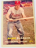 1957 Topps Richie Asburn Baseball Card #70