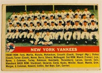 1956 Topps NY Yankees Team Card #251