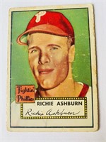 1952 Topps Richie Ashburn Baseball Card #216