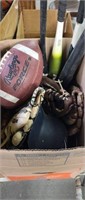 Box Lot of Sports Items