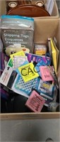 Box Lot of Office Supplies, etc.
