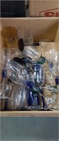 Box Lot of Assorted Glassware