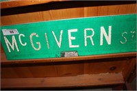 STREET SIGN -McGIVERN ST