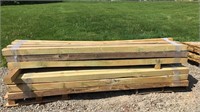 Treated 4x4 10’ Posts, Rough Cut