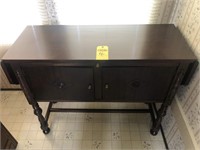 Drop Leave Writing Desk w/ 2 Doors,