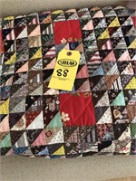 Hand Made Quilt Small Squares & Triangles