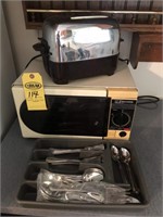 Flatware, Small Microwave, Toaster, Corelle Dishes