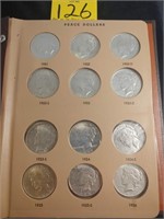 1921-1935 Peace Silver Dollars Full Set