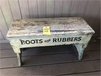 Boots and Rubbers Bench 12"x30", 18" Tall