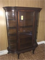 Ornate Victorian China Cabinet 70" Tall, 55" Wide