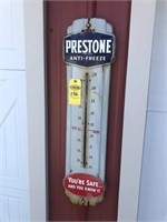 Prestone Anti-Freeze Sign (Thermometer Broke)