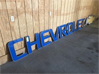 Chevrolet Neon Dealership Sign w/ Bowtie,