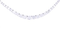 10.21 ct. Brilliant Graduated Diamond 14k Necklace