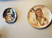 2 Indian Plates With Holders