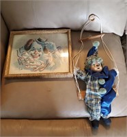 Clown Picture And Clown Doll