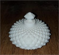 English Hobnail Candy Dish & Cover