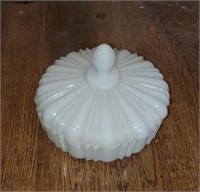 Milk Glass With Lid