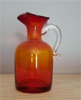Red Jug With Applied Handle
