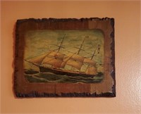 Sailboat Picture On Wood