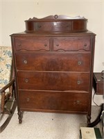 Mahogany Chest with Glove Box