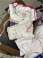 Lot of Vintage Linens and Aprons