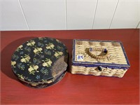 Vintage Sewing Box and Tin