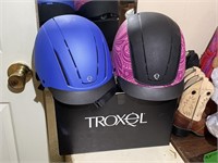Set of 2 Troxel Riding Helmets - like new