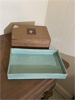 Ceremic Tray Wooden Box