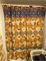 Shower Curtain and Hooks