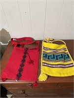 2 Hand Woven Bags