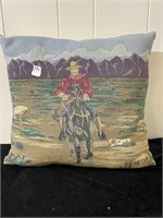 Vintage Cowboy Pillow