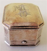 Birks Sterling Silver Ring Box Square
