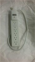 Grounding three prong surge protector outlet strip