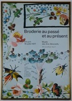 VINTAGE FRENCH BRODERIE EXHIBITION POSTER