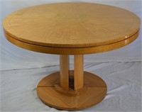 BAKER CIRCULAR PEDESTAL DINING TABLE W INLAY