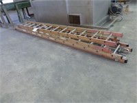 LOT OF 2 EXTENSION LADDERS